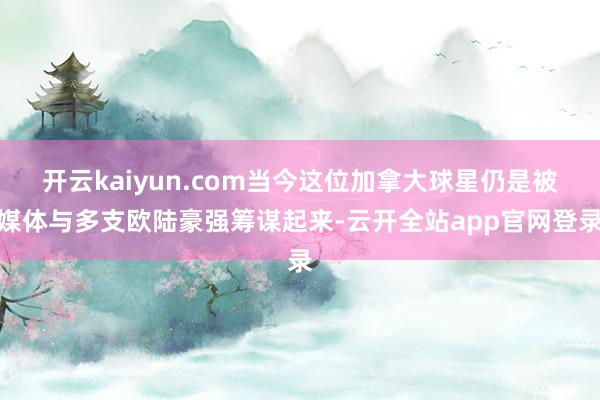 开云kaiyun.com当今这位加拿大球星仍是被媒体与多支欧陆豪强筹谋起来-云开全站app官网登录